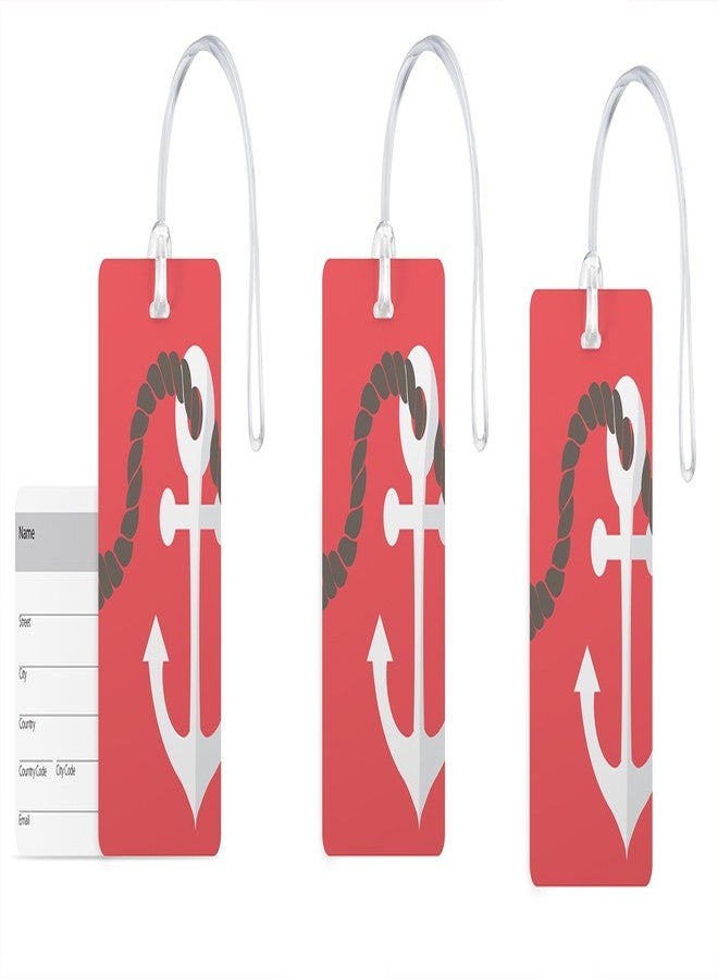 100yellow® Printed Luggage Tag, Travel Luggage Suitcase Baggage Id Identifier Name Address Label with Silicon Strap-Pack of 3 - Image 1